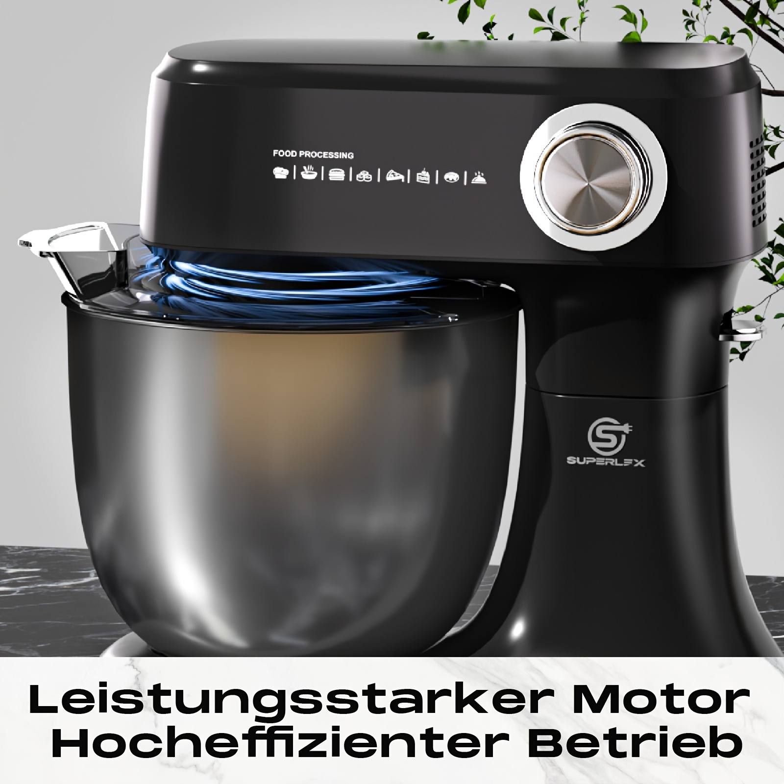 Планетарен миксер 3-в-1 кухненски миксер 800W – планетарен миксер с купа 4.5L - Image 7