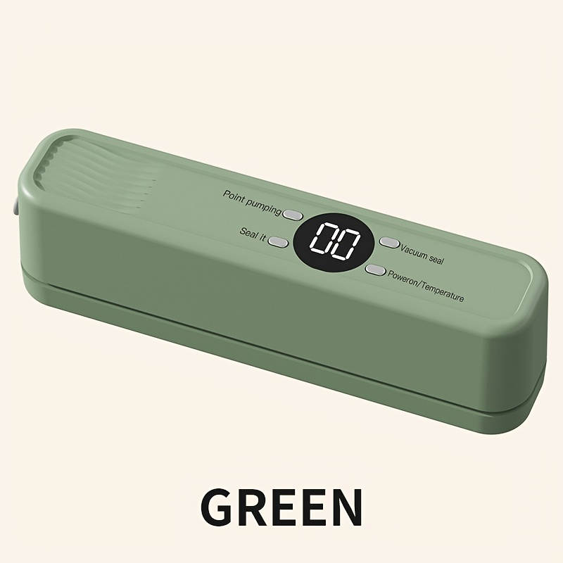 Преносим вакуумен уред USB - ръчен уред за съхранение на храна с 1200mAh батерия - Image 3