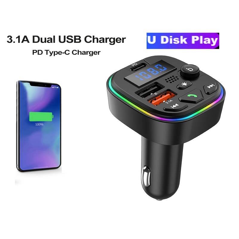 FM Трансмитер с Bluetooth и USB – Авто Зареждане за Телефон и Таблет + Свободни Ръце за Обаждания - Image 8