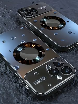 Матов Калъф за iPhone 11-17 Pro Max/Air – Титаниев Металик, Защита на Камерата, Безжично Зареждане