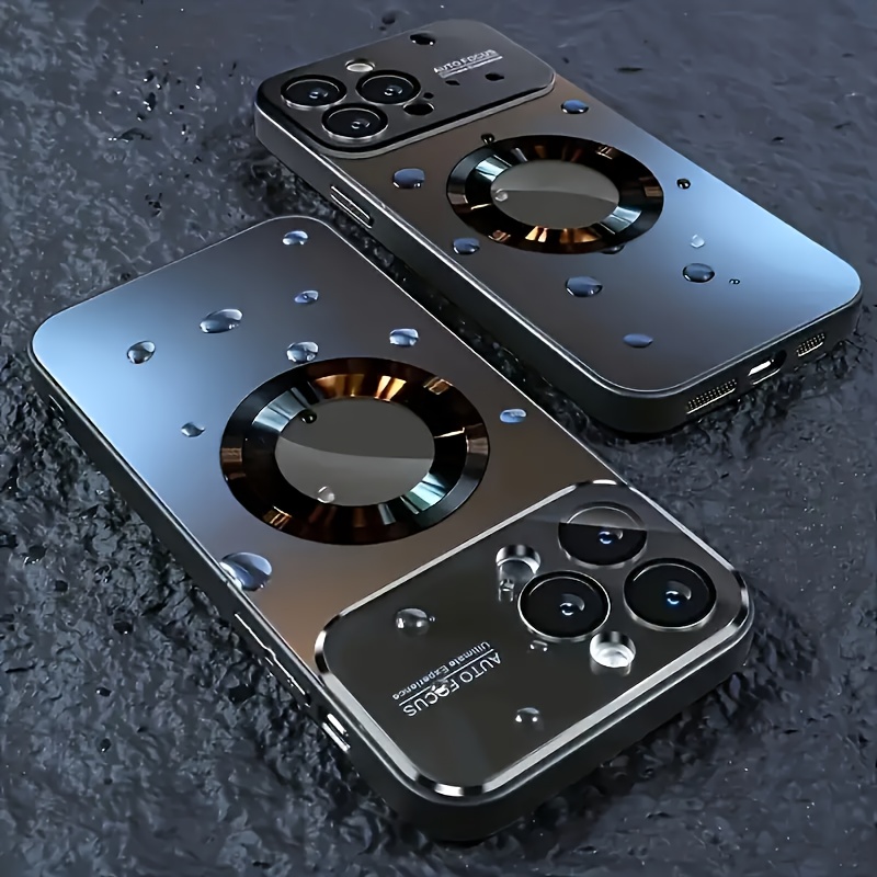 Матов Калъф за iPhone 11-17 Pro Max/Air – Титаниев Металик, Защита на Камерата, Безжично Зареждане