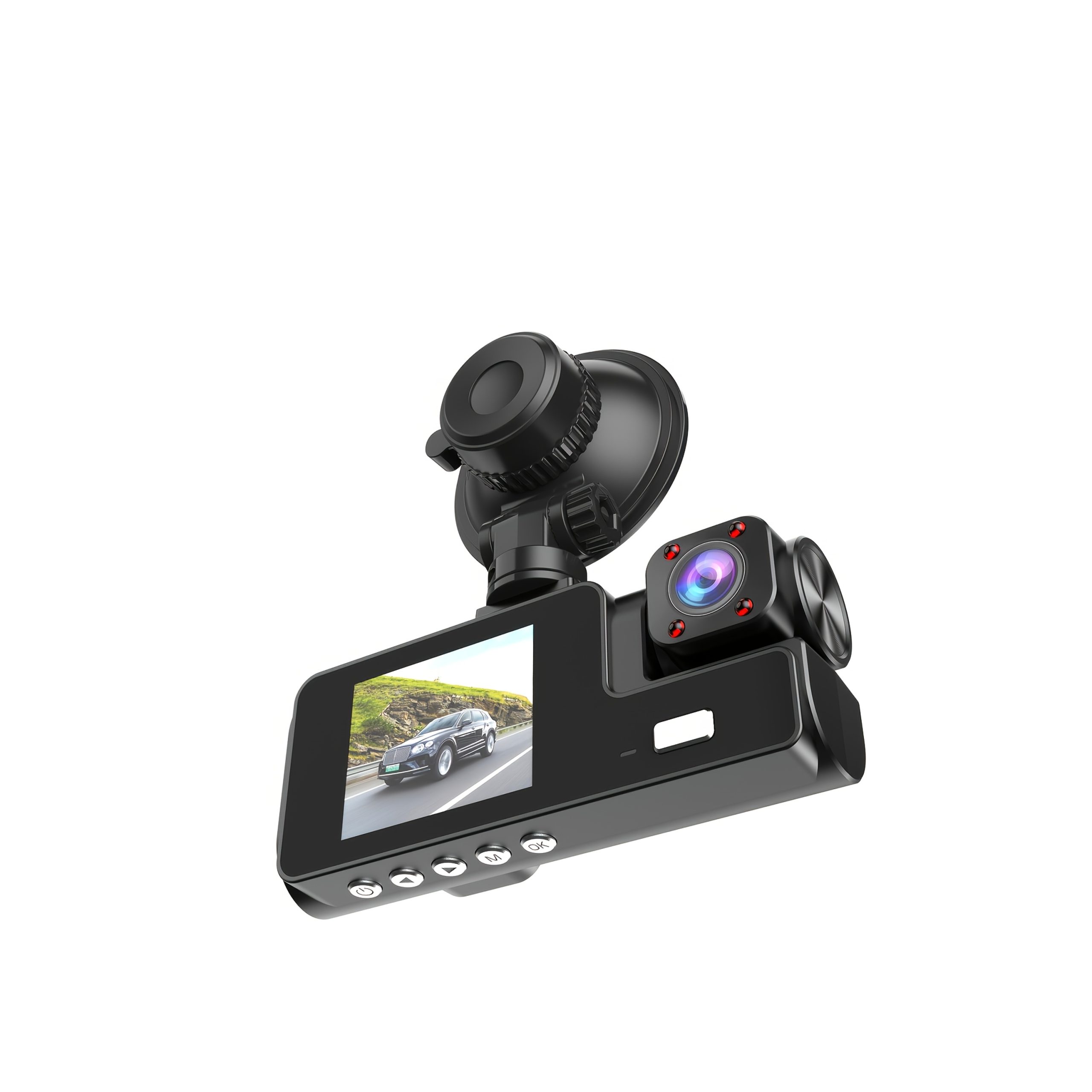 Автомобилна камера Dash Cam 1080P + 720P – предна и задна камера, опция с/без карта - Image 11