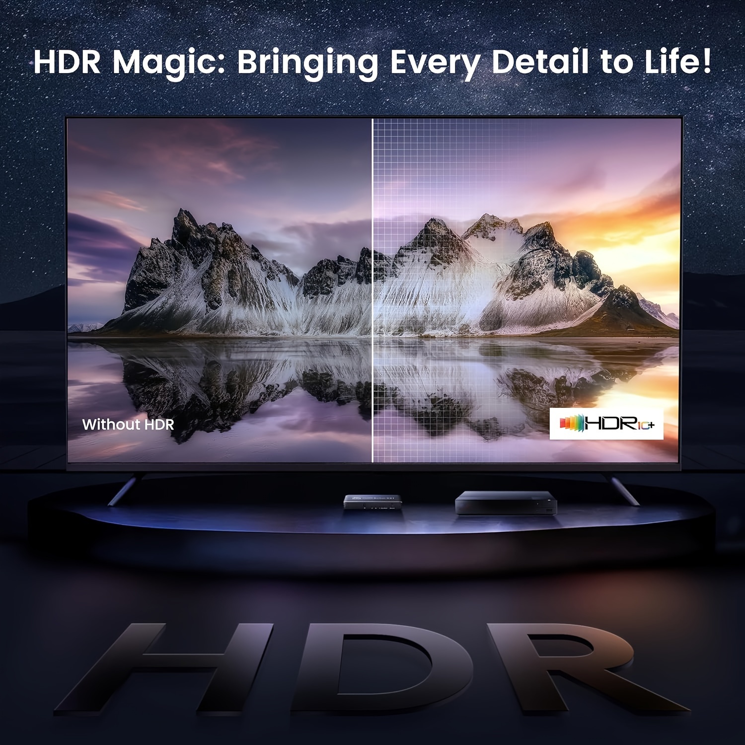 4K HDMI 2.1 превключвател 3‑в‑1 – VRR/ALLM/HDR10/Dolby Vision, дистанционно управление - Image 5