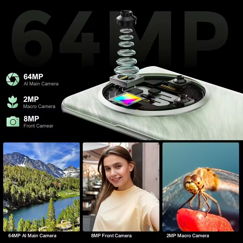 FOSSiBOT S3 Pro Mobile 2025 - Android 14, 6.67" AMOLED + 1.09" допълнителен дисплей, 20GB RAM, 128GB/1TB памет, 64MP AI камера, 5000mAh батерия - Image 5