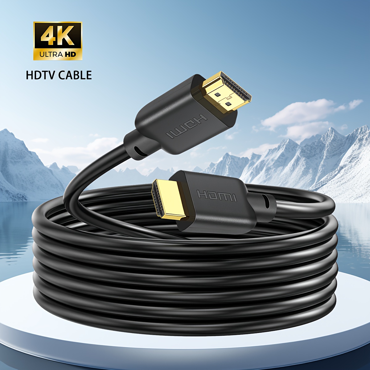 4K HDTV кабел 2.0/1.4 – мъжки към мъжки, HDR, 3D, ARC, HDCP 2.2, за конзоли и телевизори