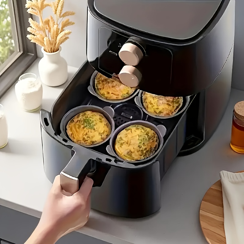 Силиконови форми за мъфини 6 бр - за air fryer и печене на десерти - Image 9