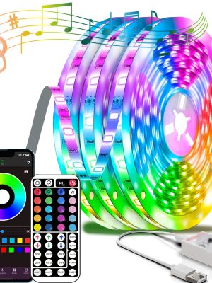 Смарт RGB LED лента NBBUFF – 16 милиона цвята, таймер, сцени и управление чрез приложение