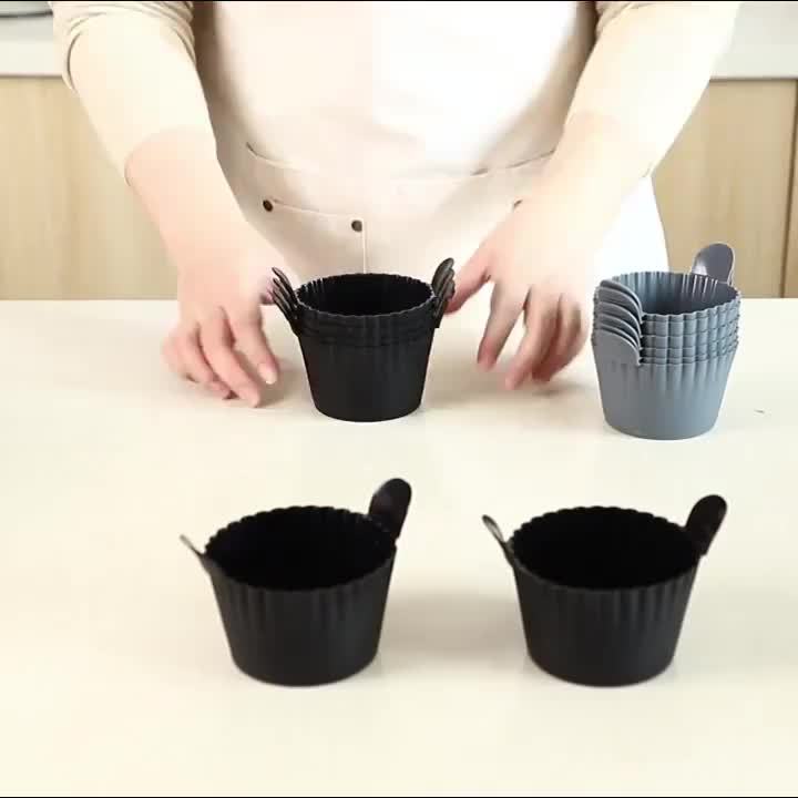 Силиконови форми за мъфини 6 бр - за air fryer и печене на десерти - Image 11