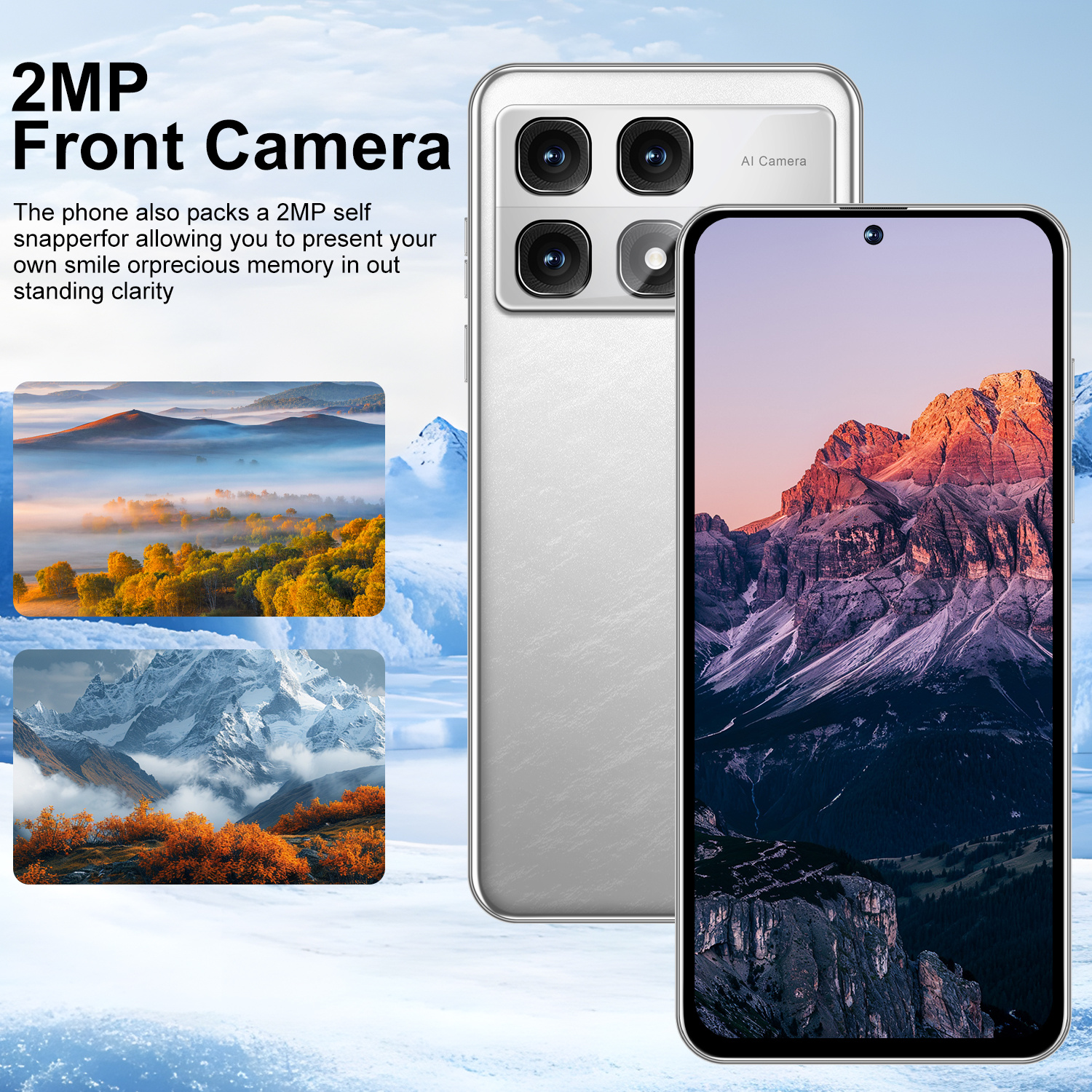 2026 Android смартфон 3G - Две SIM карти, 2GB RAM, 16GB памет, 6.5" тъчскрийн, 2MP + 5MP камери, GPS за навигация - Image 10