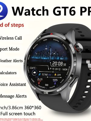 ERUN P15 PRO смарт часовник 2026 с GT6 PRO циферблати и безжично обаждане
