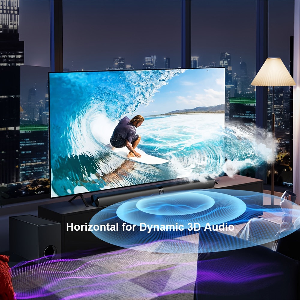 Звукова лента за Smart TV 2-в-1 с дълбок бас и безжична връзка - Image 9