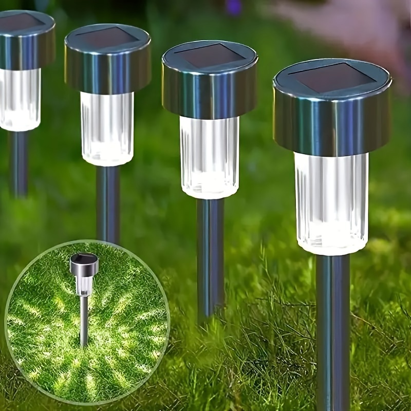 Соларни LED лампи 10 бр – градинско осветление за пътеки и двор - Image 12