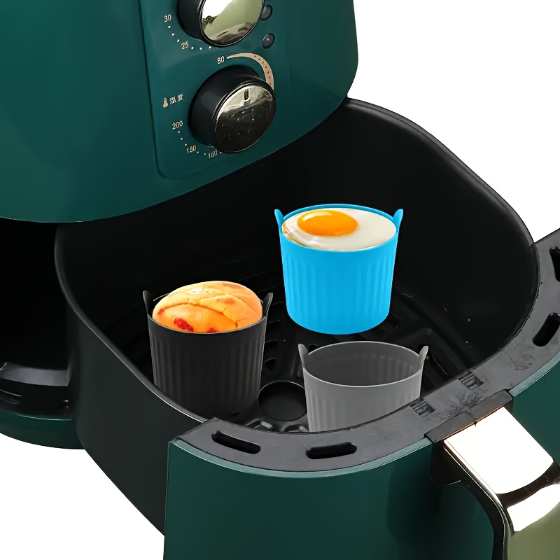 Силиконови форми за мъфини 6 бр - за air fryer и печене на десерти - Image 4