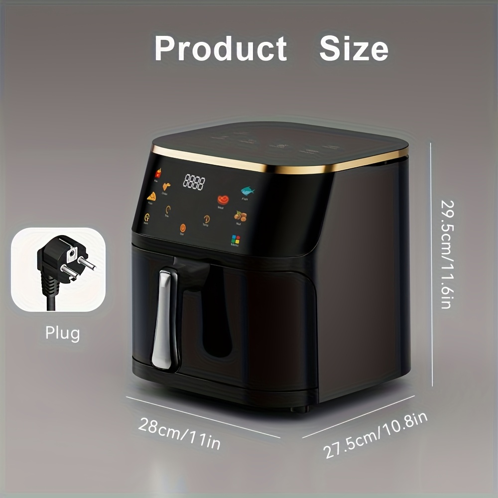 Air fryer FEIZSMILE 8L 1400W - дигитален фритюрник 6 в 1 от неръждаема стомана - Image 2