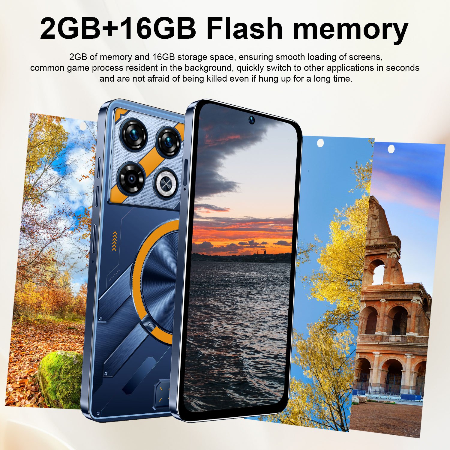 Нов Android смартфон 2026 - 2GB+16GB, 2MP+5MP камера, GPS, Android 8.1, 6.56" голям HD дисплей, батерия с дълъг живот - Image 7