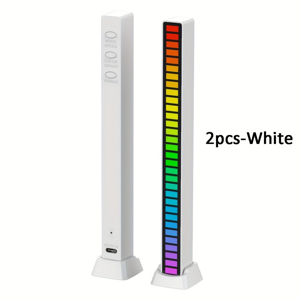 Комплект 2 RGB звук‑реактивни LED светлини HOTU – USB зареждане, идеални за гейминг и парти атмосфера - Image 6