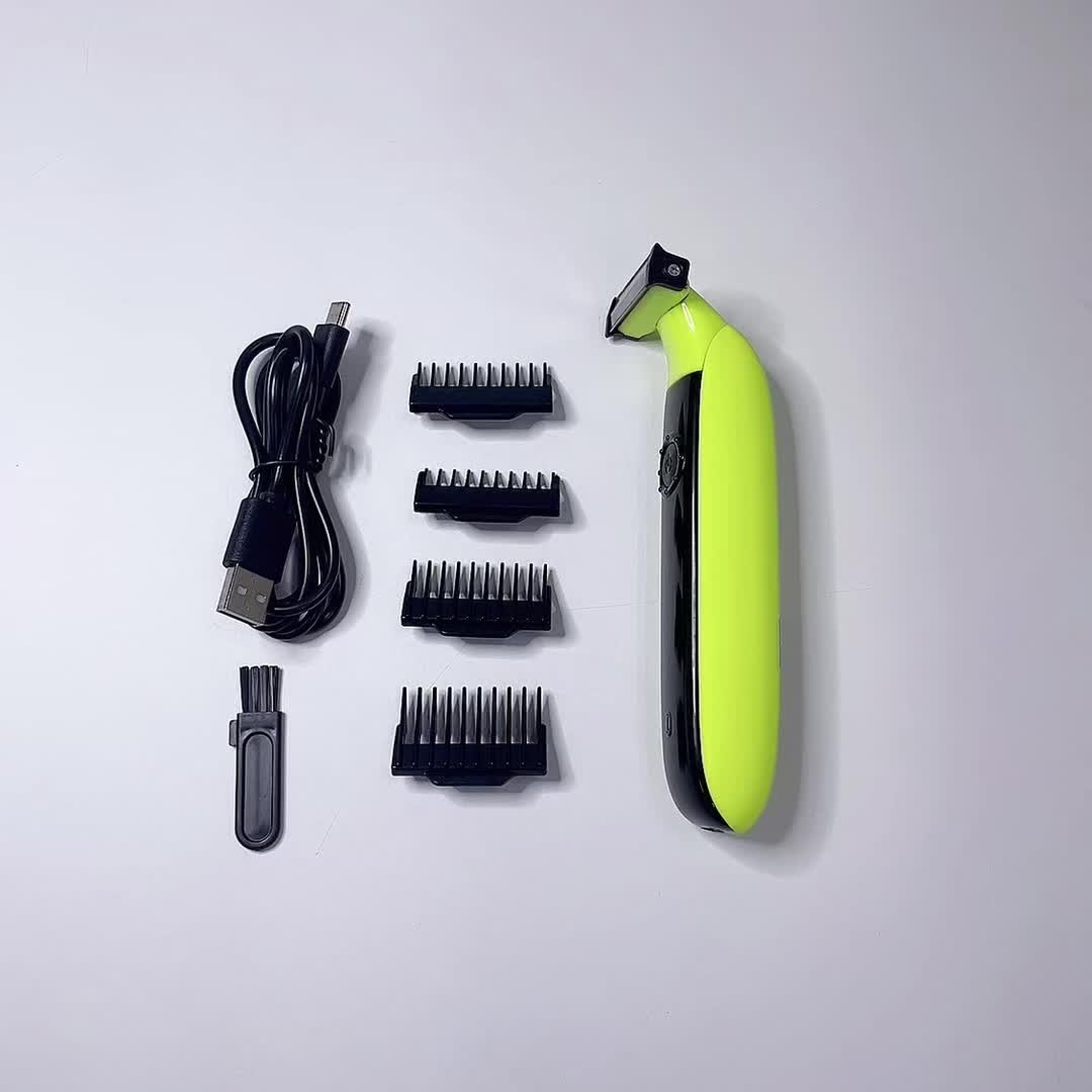 Мъжки електрически тример за интимни зони GZHJGOS - USB зареждане, 500 mAh батерия, бодигрумър за тяло - Image 11