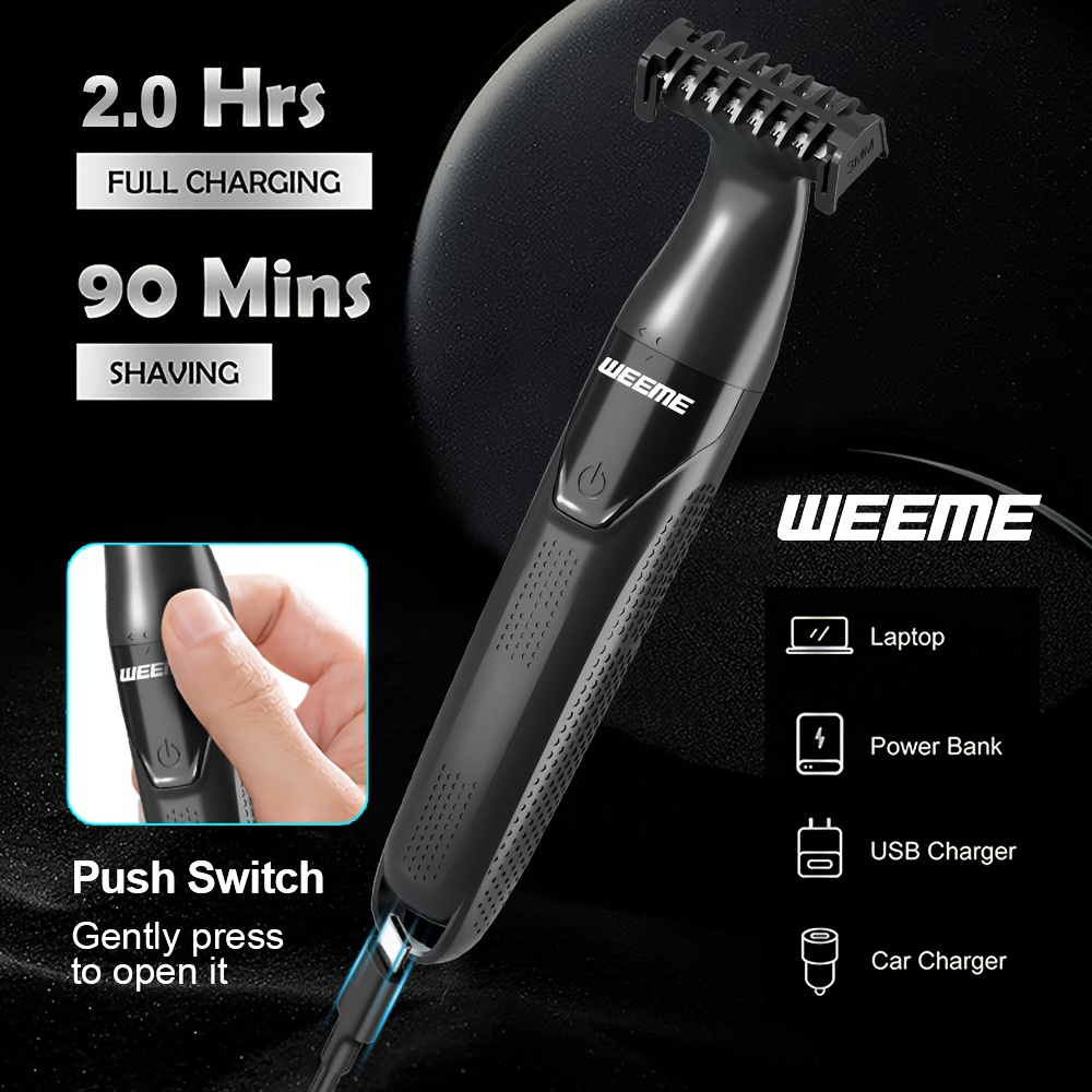 Универсален Тример WEEME 3-в-1 - Безболезнено Премахване на Косми, USB Зареждане - Image 6