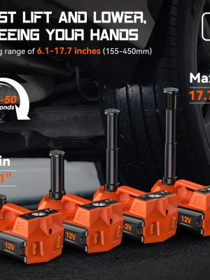 Автомобилен крик 5Т 12V – Преносим комплект за смяна на гуми с компресор