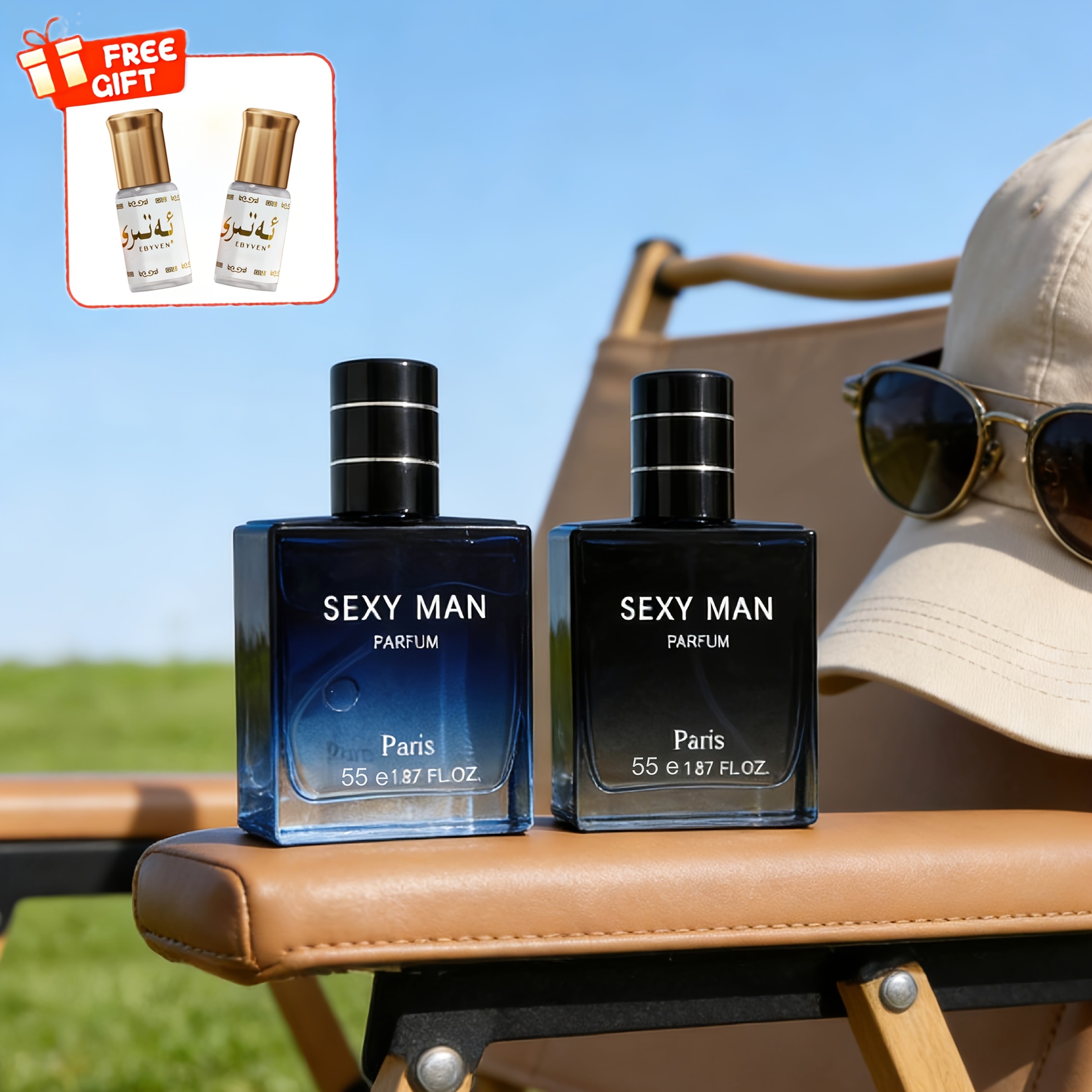 Мъжка тоалетна вода 1.87 fl.oz x2 | Свеж аква и дървесен характер, луксозен аромат на достъпна цена - Image 3