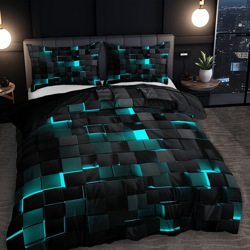 Комплект спално бельо KTABEDDING 3 части – кариран дигитален принт - Image 11