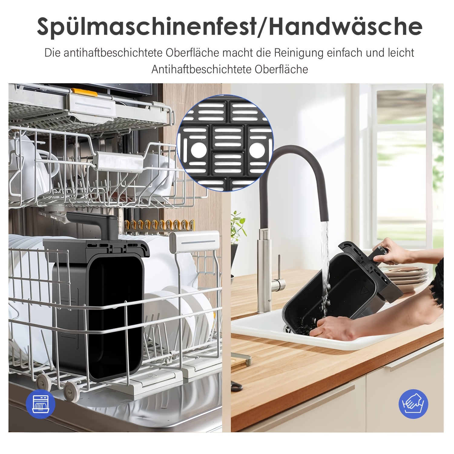 Air fryer 2x4.5L - двоен фритюрник с таймер и неръждаема стомана - Image 9