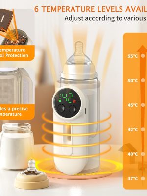 Преносим загрявач за бебешки бутилки – 8000mAh с контрол на температурата