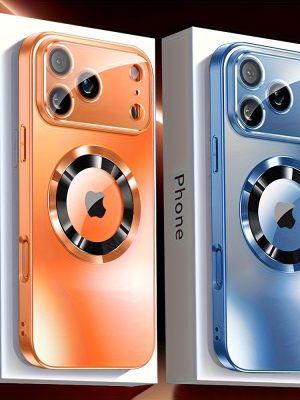 Луксозен калъф за iPhone 17 Pro Max / 16 / 15 / 14 / 13 / 12 – Безжично зареждане, защита на камерата
