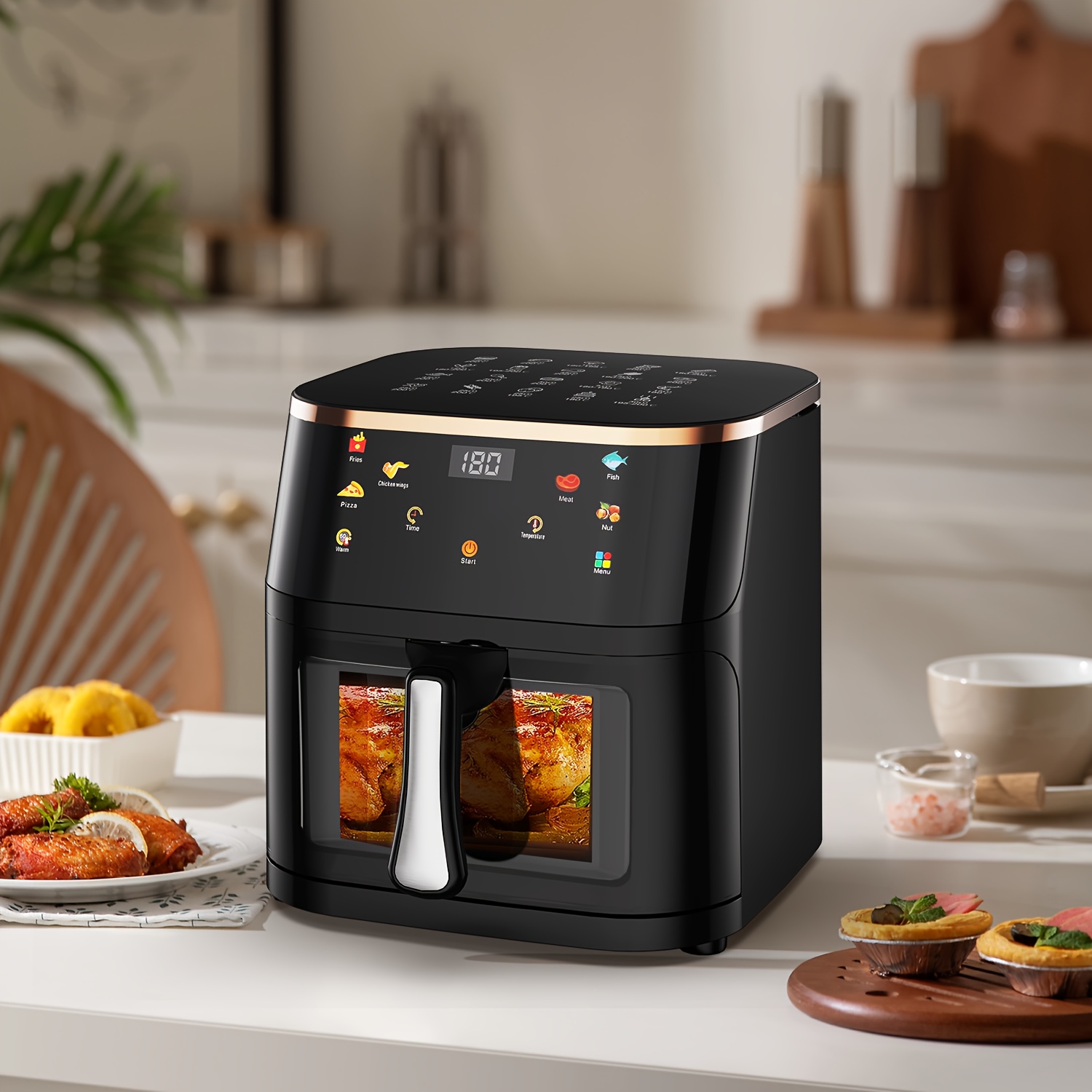 Фритюрник с горещ въздух 10.5 литра 1800W – енергоспестяваща air fryer - Image 10