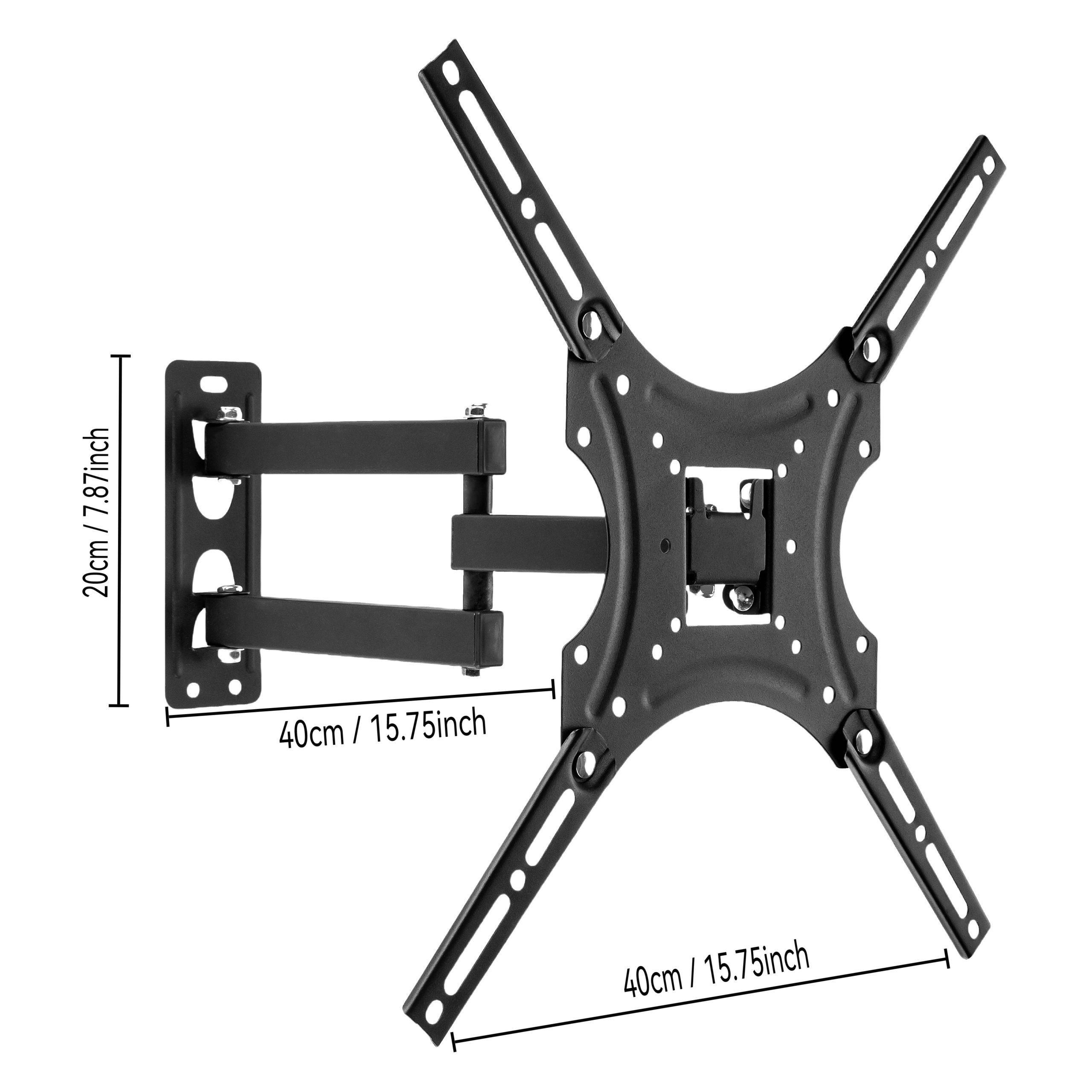 Универсална TV стойка за стена – 14–55" LED/LCD/извити екрани, VESA 400×400, до 25 kg - Image 5