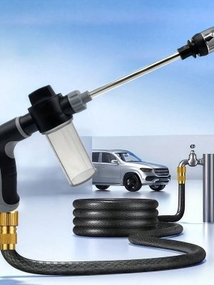 Пистолет за автомивка под високо налягане 3/4″ – Пръскачка за градински маркуч, дълга дръжка
