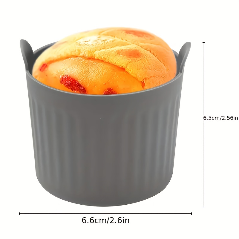 Силиконови форми за мъфини 6 бр - за air fryer и печене на десерти - Image 2