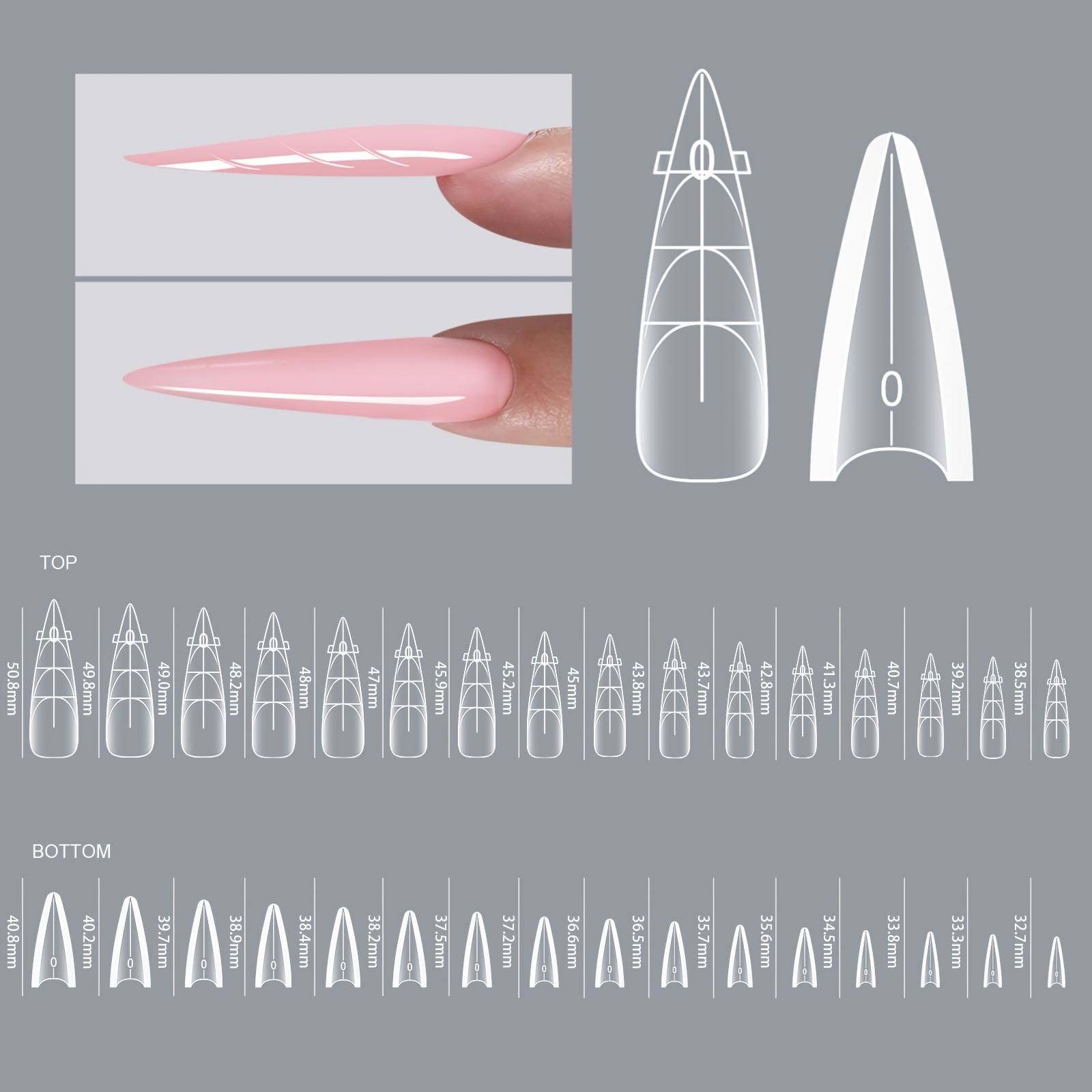 Форми за удължаване на нокти 120 бр – dual forms за бърз маникюр - Image 9