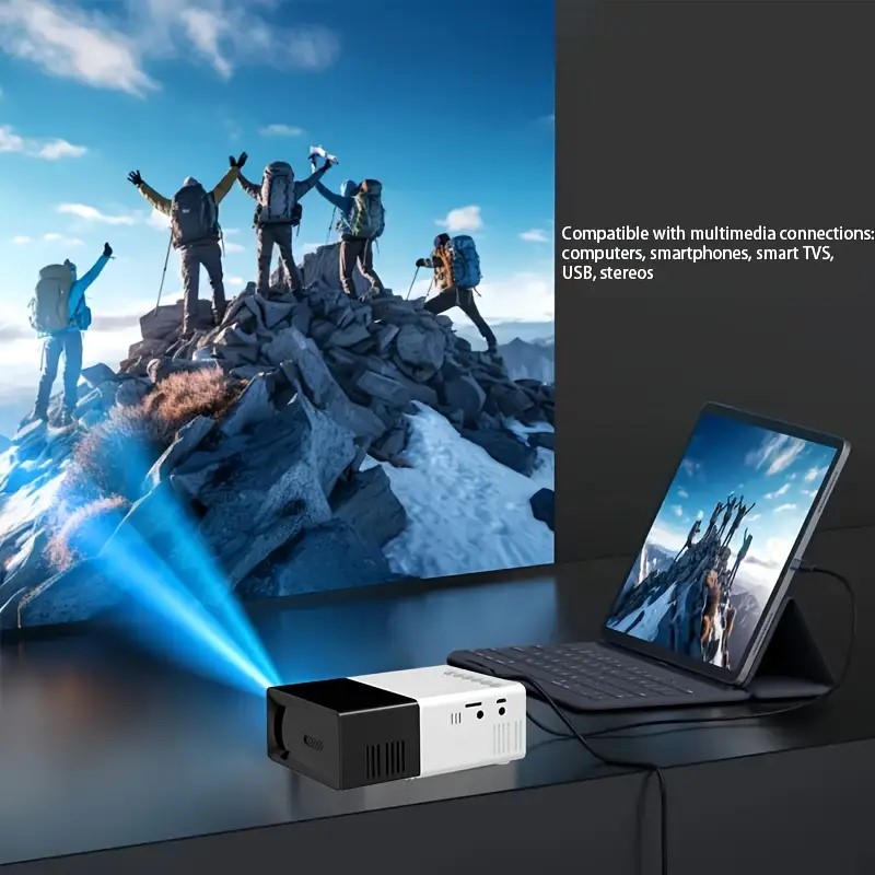 Компактен LCD проектор – USB поддръжка, HDTV вход, дистанционно управление, идеален за домашно кино - Image 6
