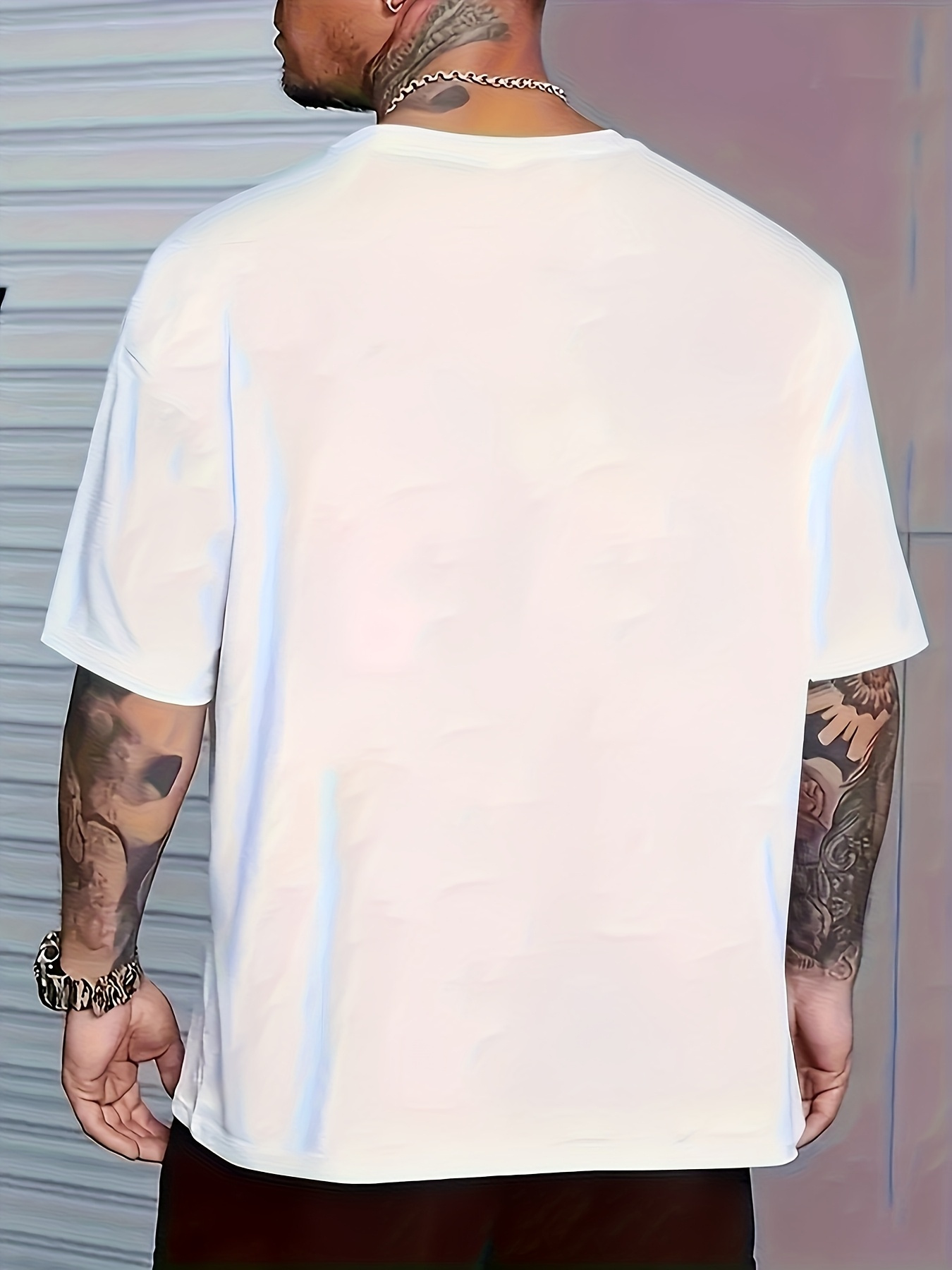 Мъжка тениска със златист леопардов принт – мека и дишаща, къс ръкав - Image 6