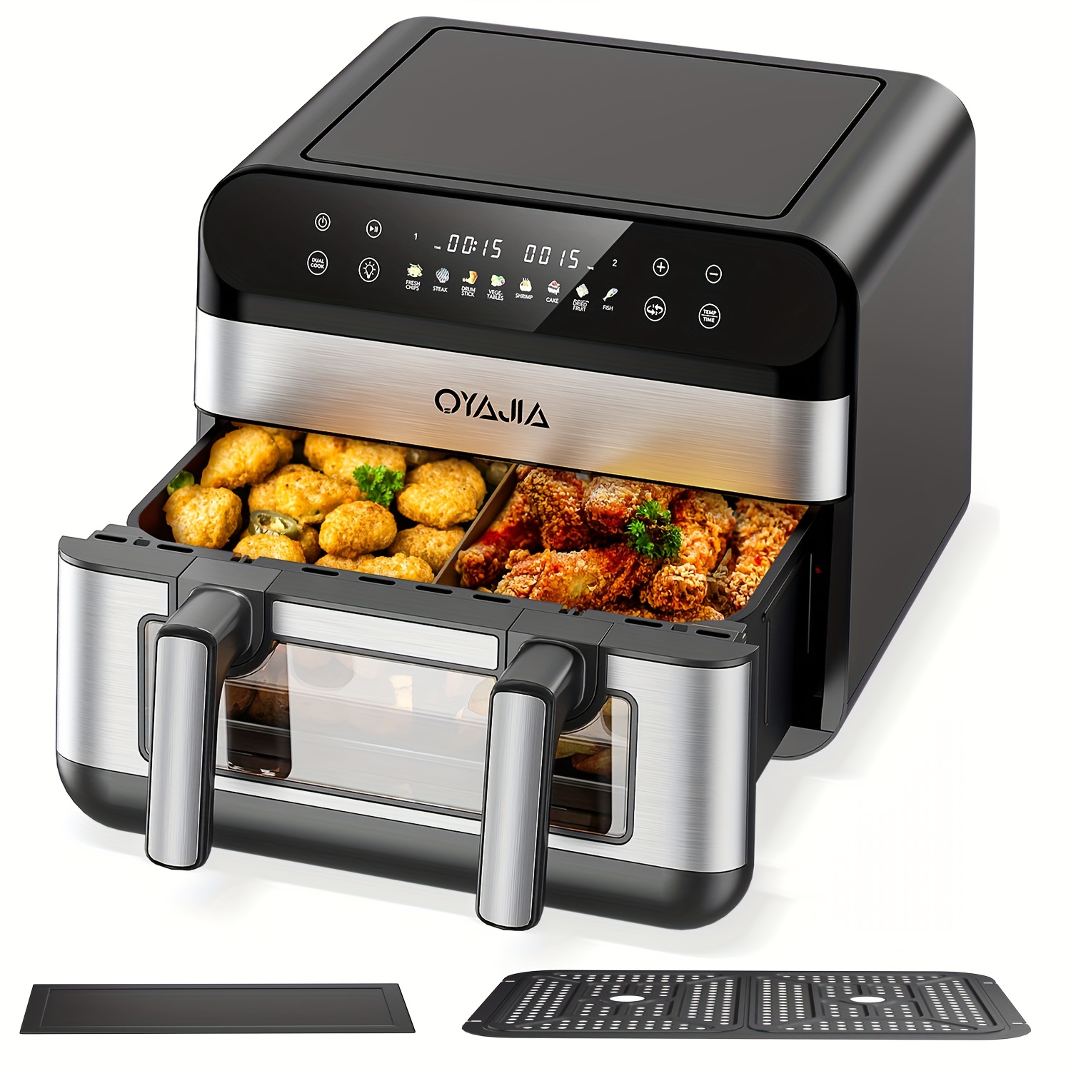 Air fryer 10/11L - фритюрник с двойни кошници и дигитален тъчскрийн - Image 5