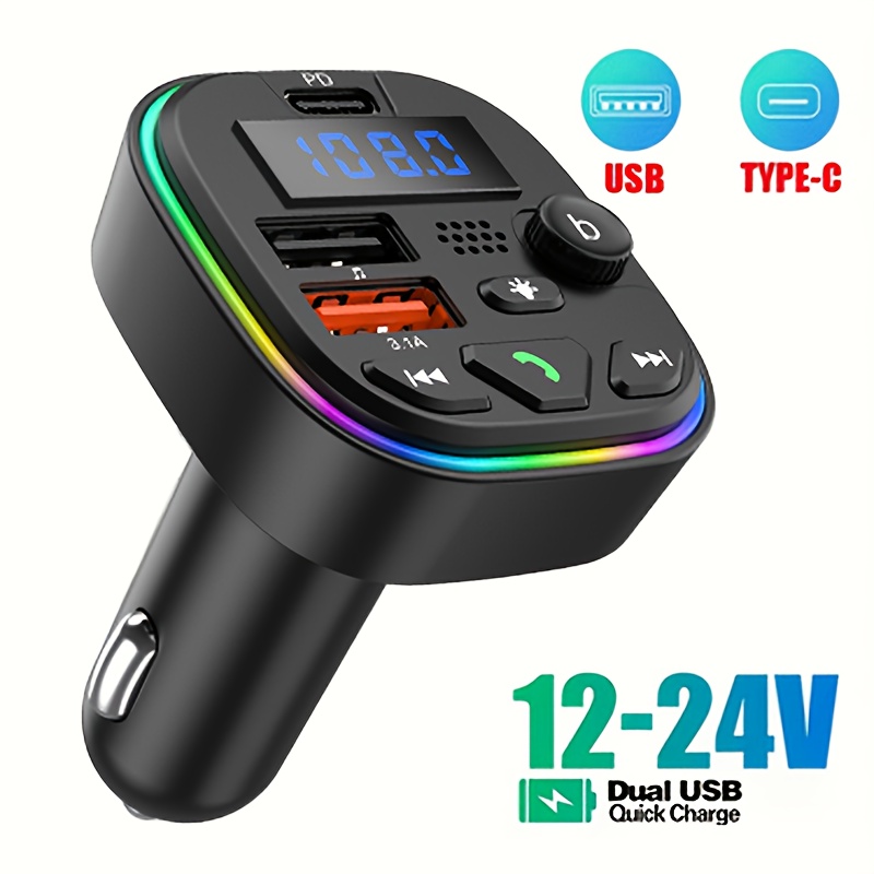 FM Трансмитер с Bluetooth и USB – Авто Зареждане за Телефон и Таблет + Свободни Ръце за Обаждания - Image 9