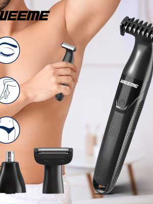 Универсален Тример WEEME 3-в-1 – Безболезнено Премахване на Косми, USB Зареждане