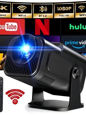 Hy320Mini 2026 – Смарт мини проектор с Android 11, 4K поддръжка, Wi‑Fi 6 и BT5.0
