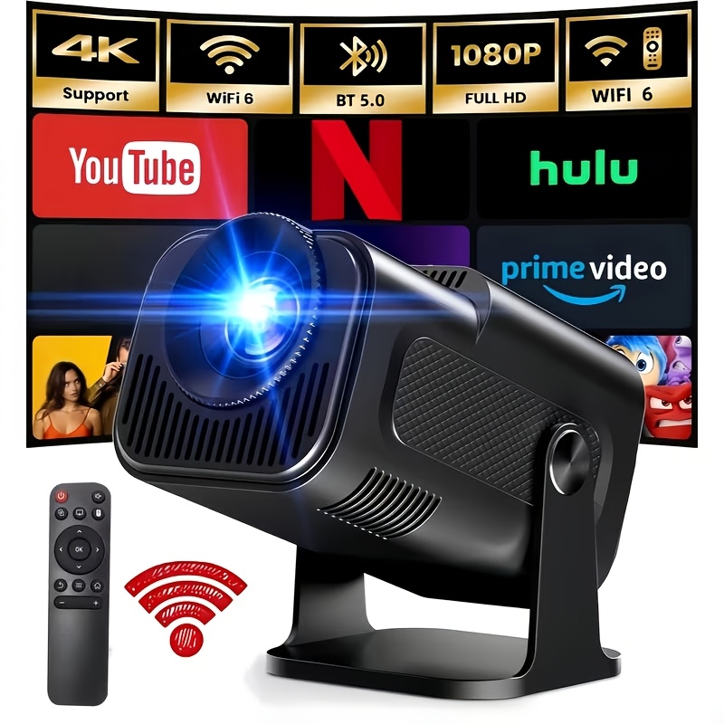 Hy320Mini 2026 – Смарт мини проектор с Android 11, 4K поддръжка, Wi‑Fi 6 и BT5.0