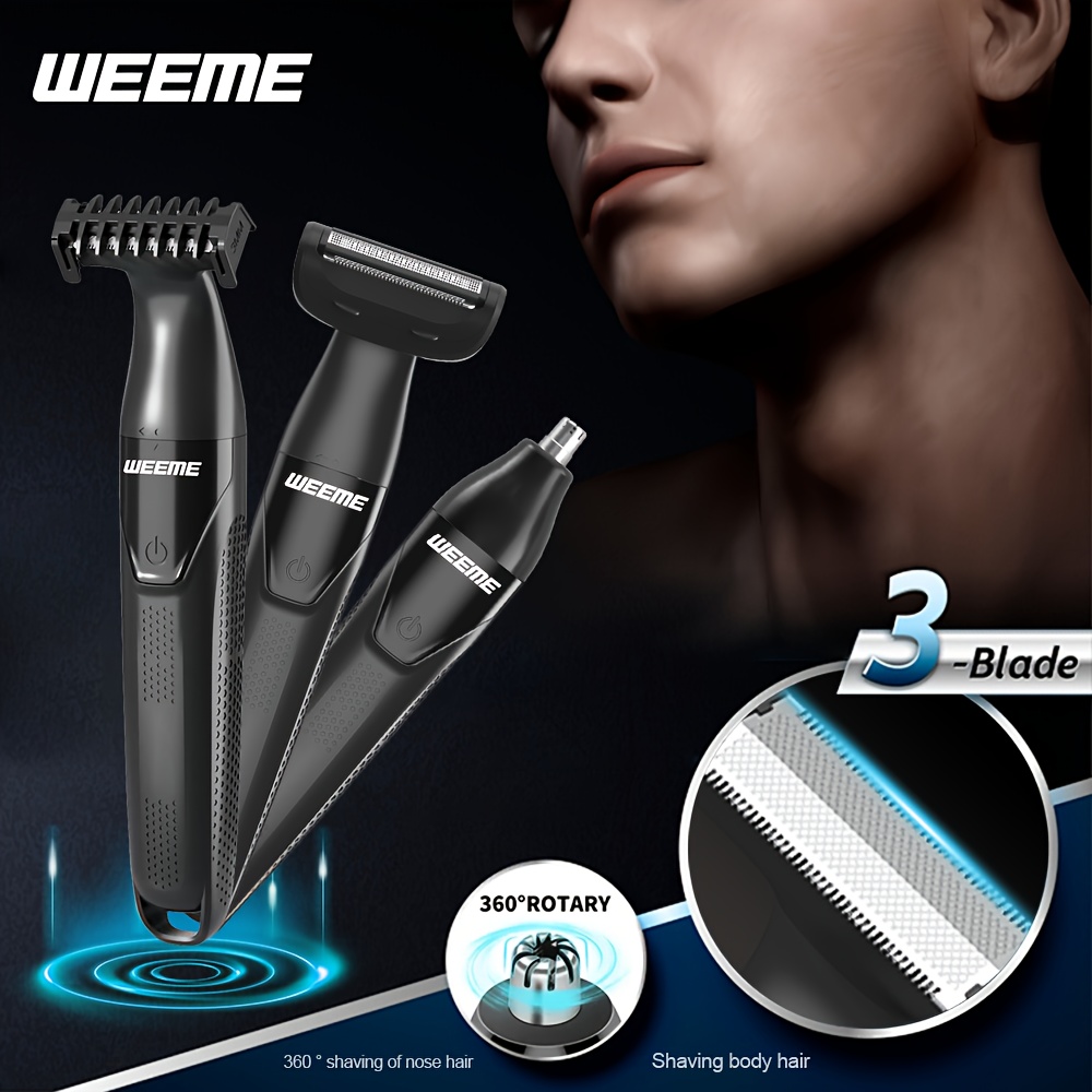 Универсален Тример WEEME 3-в-1 - Безболезнено Премахване на Косми, USB Зареждане - Image 7