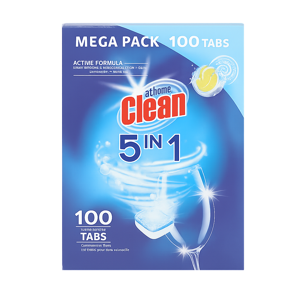 AT HOME – Таблетки за съдомиялна CLASSIC (100 бр) | Dishwasher Tablets Classic 100 pcs