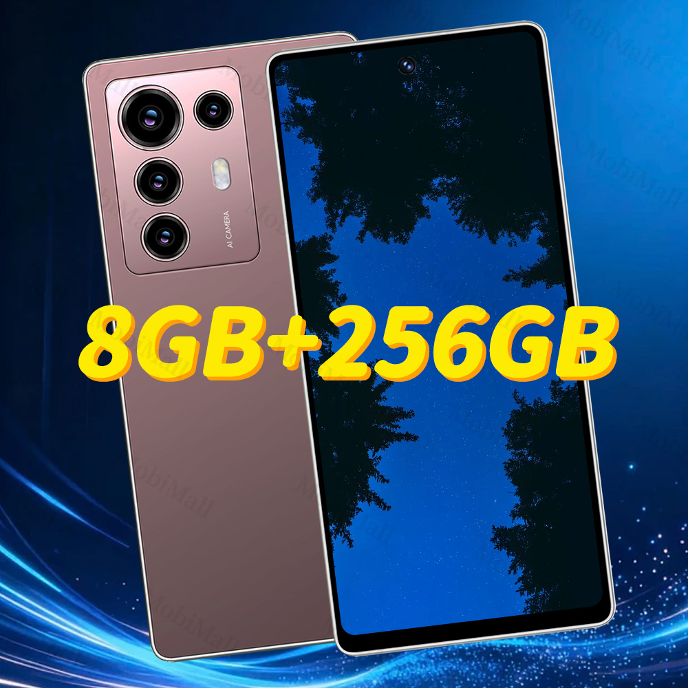 Нов смартфон 2026 - 7.5" HD екран, 8GB+256GB памет, интелигентно отключване с лице, подходящ за бизнес, пътувания и обучение - Image 4