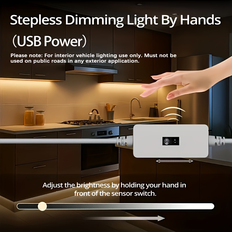 USB LED лента с движение активиране – топло/бяло осветление за дом, телевизор и интериорен декор - Image 9