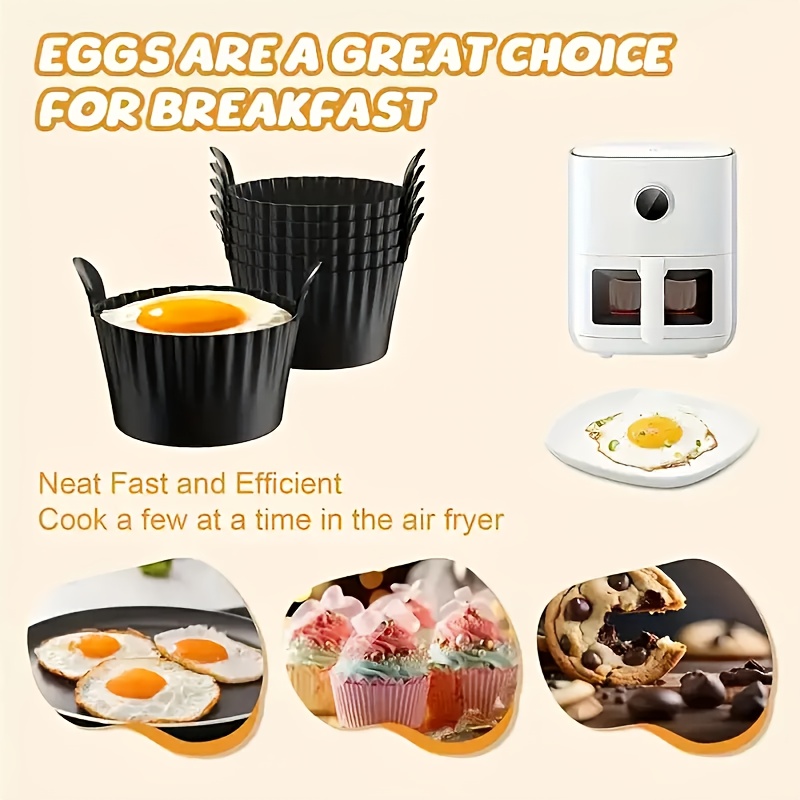 Силиконови форми за мъфини 6 бр - за air fryer и печене на десерти - Image 6