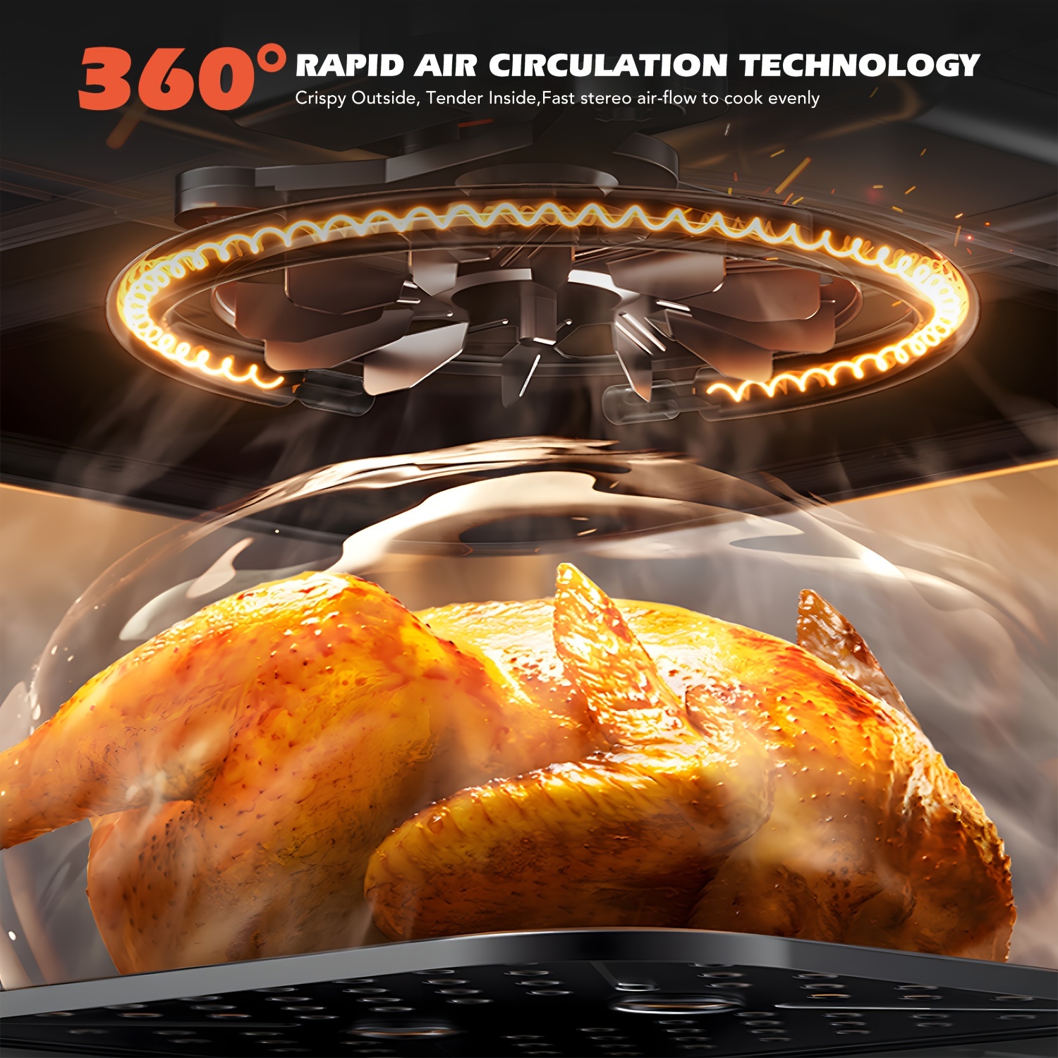 Air fryer 10/11L - фритюрник с двойни кошници и дигитален тъчскрийн - Image 9