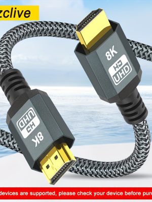 Високоскоростен 8K HDMI 2.1 кабел – HDR, 3D, 2160P, съвместим с PS5/PS4 и монитори