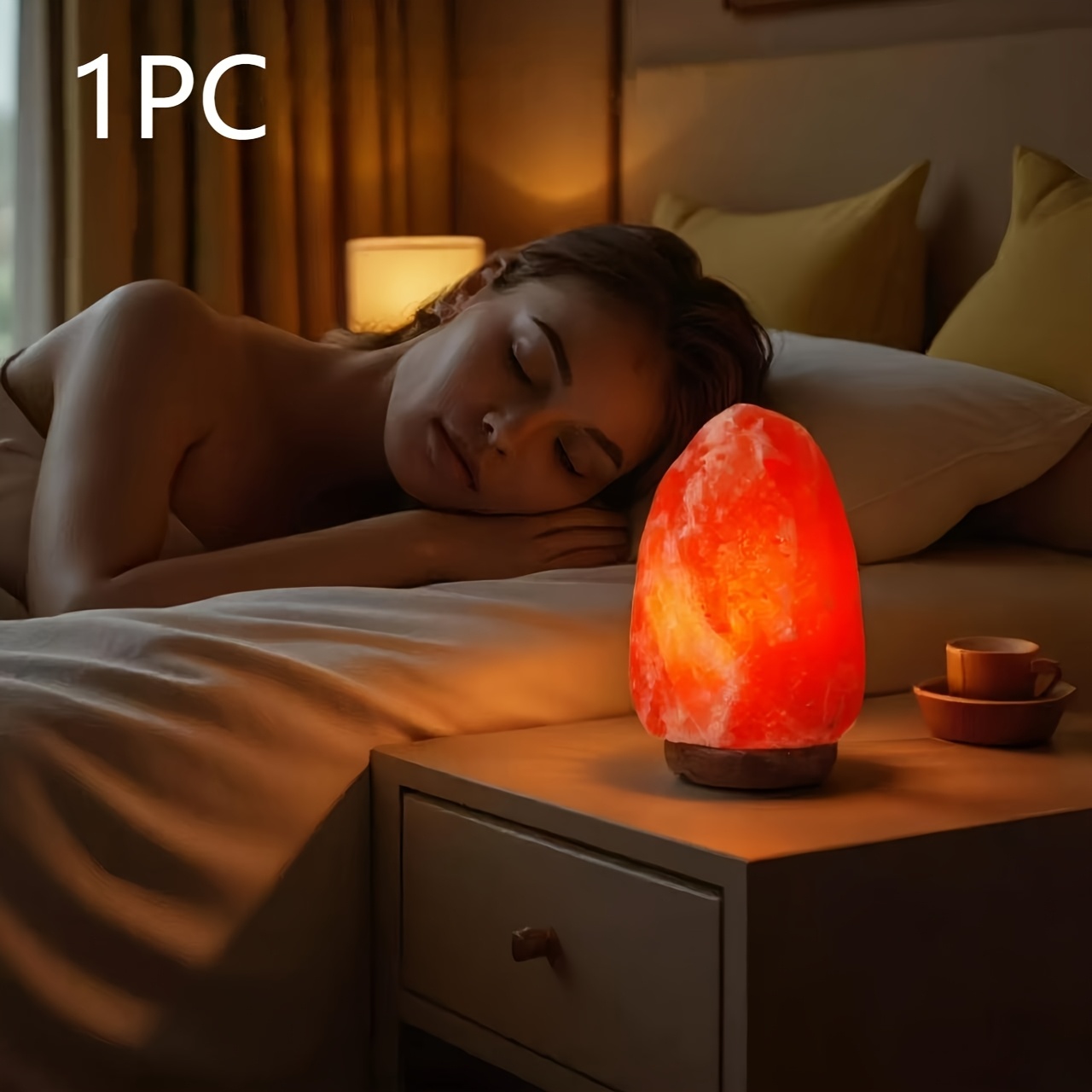 Хималайска солна лампа USB – нощна лампа с топла светлина - Image 6
