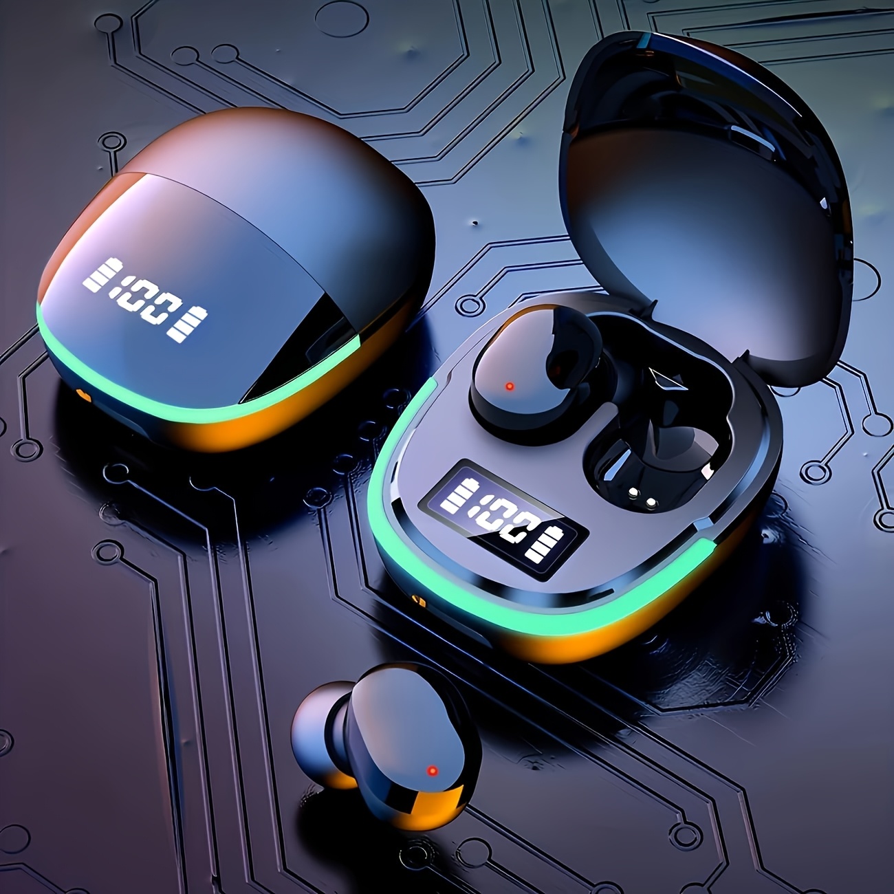 Безжични Bluetooth Слушалки 5.0 – Шумопотискане, LED Дисплей и HiFi Звук