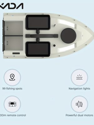 Лодка за примамка с GPS и сонар – риболовна лодка 500 м обхват
